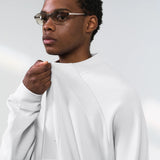 Zip-up Solid Color Winter Sweatshirt