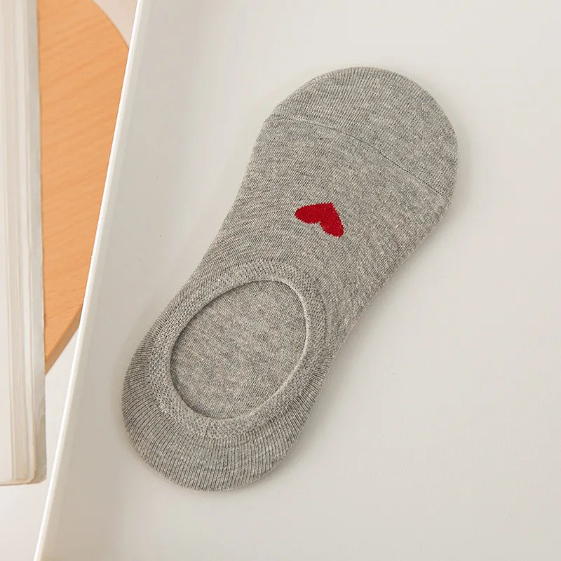 Spring Summer Cotton Color Short Ankle Socks