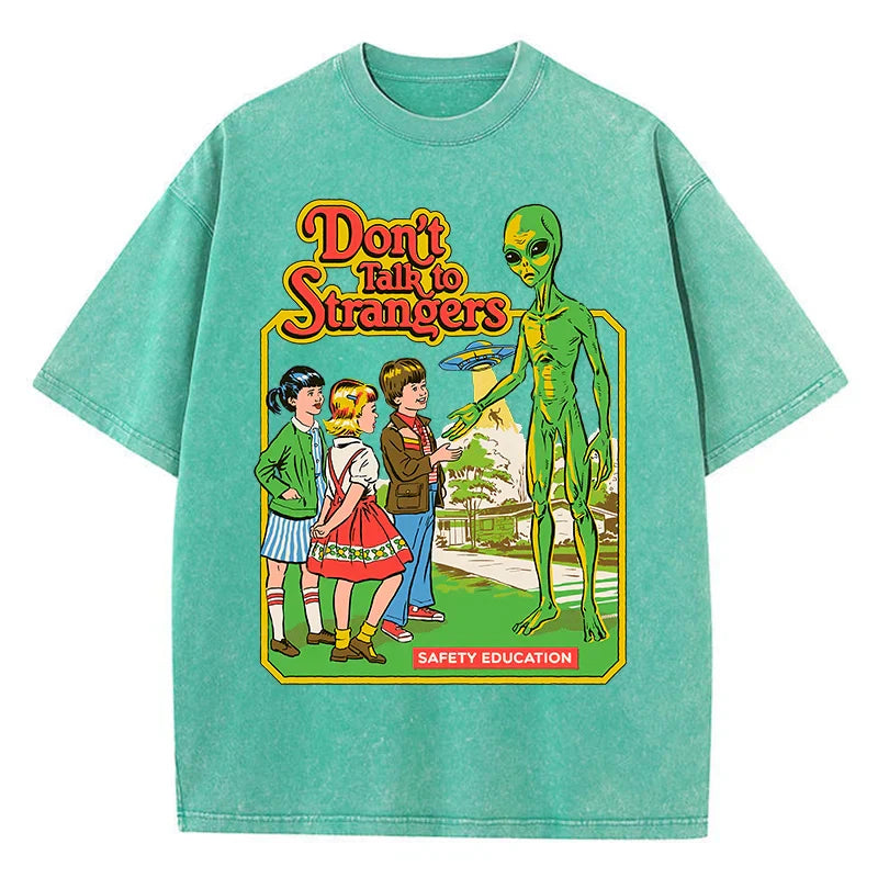 Alien Cartoon Casual T-shirt