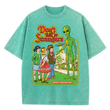 Alien Cartoon Casual T-shirt