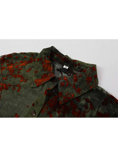 Women's French Vintage Floral Pattern Shirt