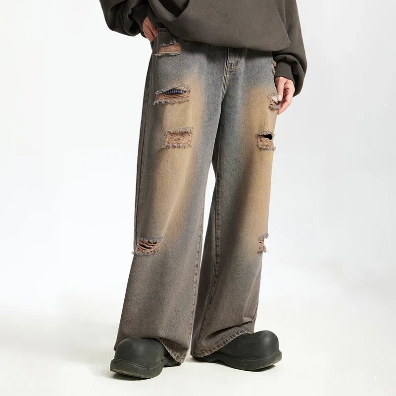 Grunge Ripped Off Jeans