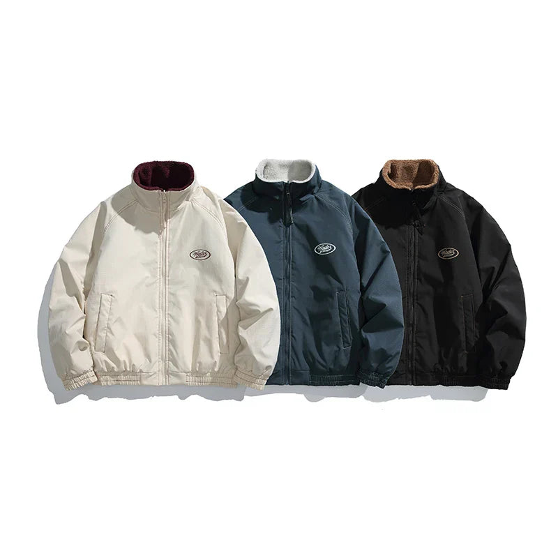 Fleece Bomber Puffer Jacket