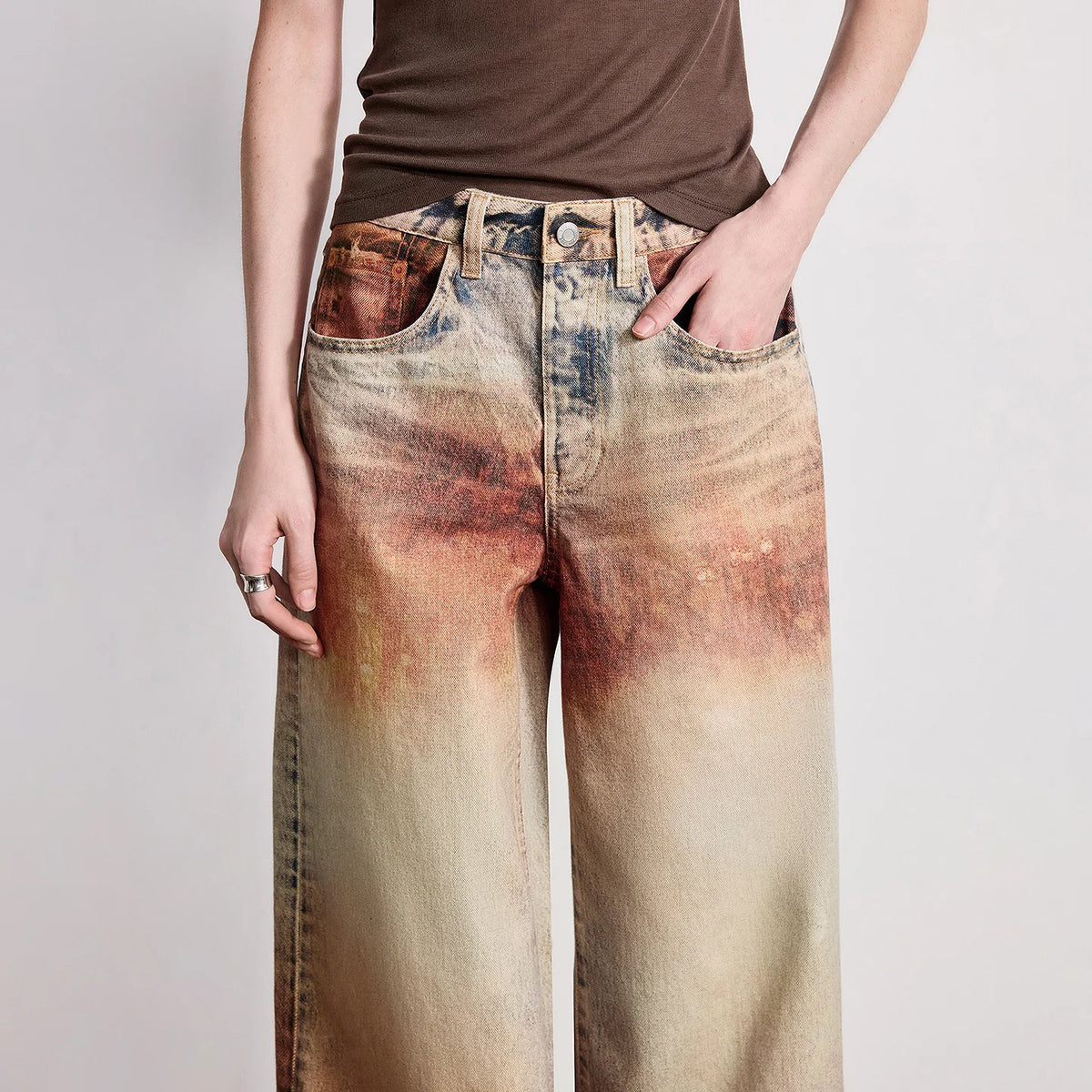 Wasteland Retro Wide Leg Jeans