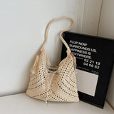 Crochet Women Summer Beach Tote Bags