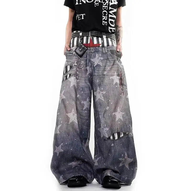 Y2K Star Baggy Jeans