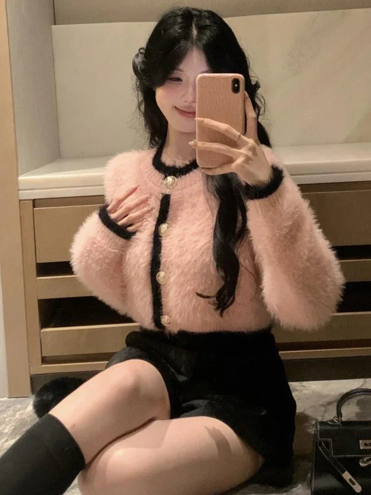 Cozy Buttoned Fuzzy Cardigan