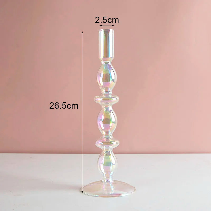 Taper Glass Candlestick Holder