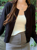 Elegant Button Down Knitted Cardigan