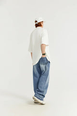 Vintage Washed Denim Jeans
