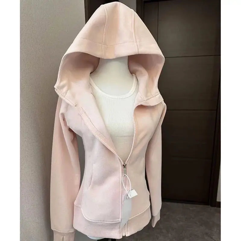 Y2K Pastel Zip Up Hoodie