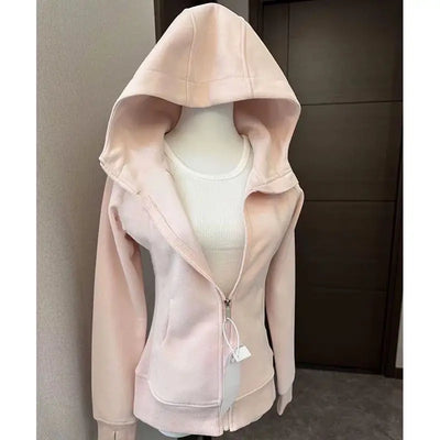Y2K Pastel Zip Up Hoodie