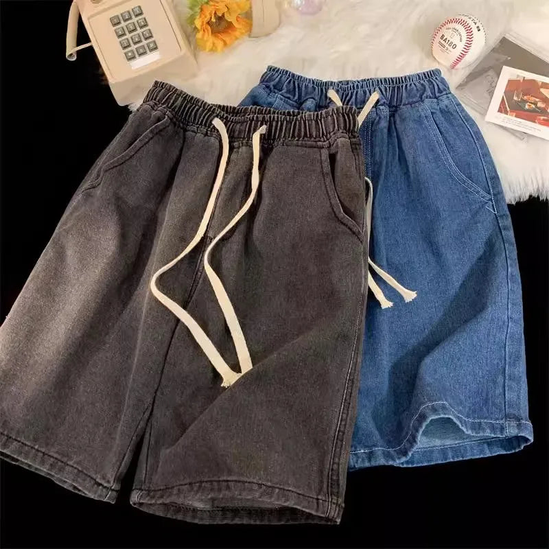 Vintage Loose Male Wide Leg Short
