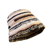 Handmade Striped Knitted Bucket Hats