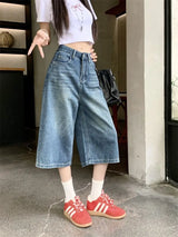 Vintage Women's High Waist Denim Jorts