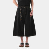 Retro American Loose Fit Cropped Jort
