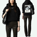 Casual Raglan Wing Detail Hoodie