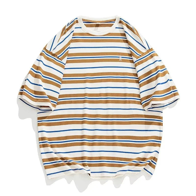 Y2K Oversized Striped Tee