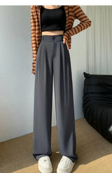Corporate Girl Wide-leg Korean Style Pants