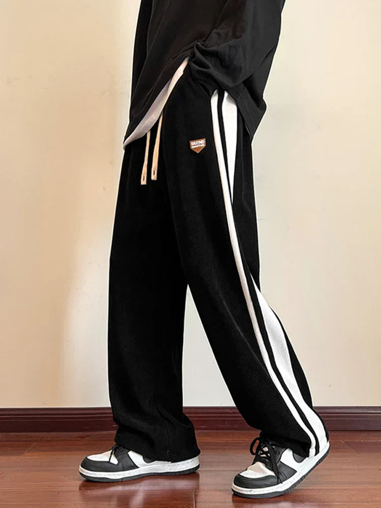 Comfy Lazy Boy Striped Corduroy Pants