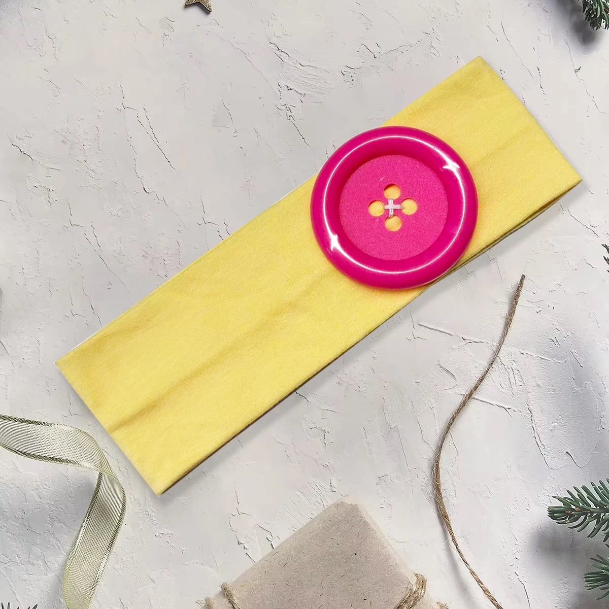Kawaii Button Headband