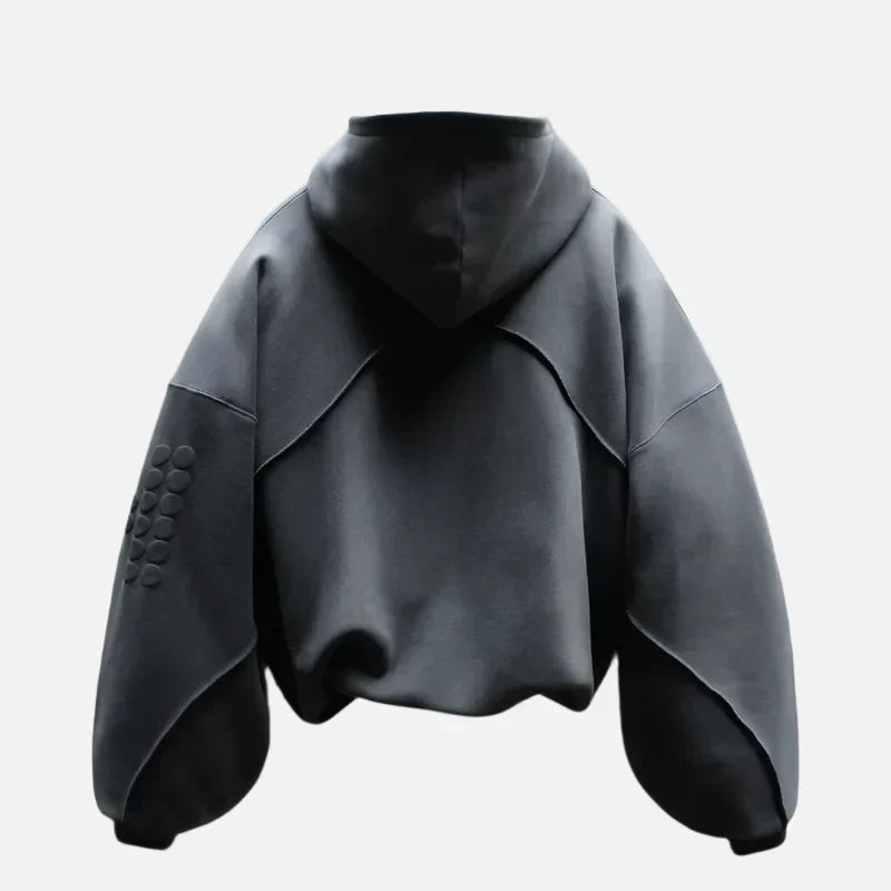 Gothic Vintage Letter Print Oversized Hoodie