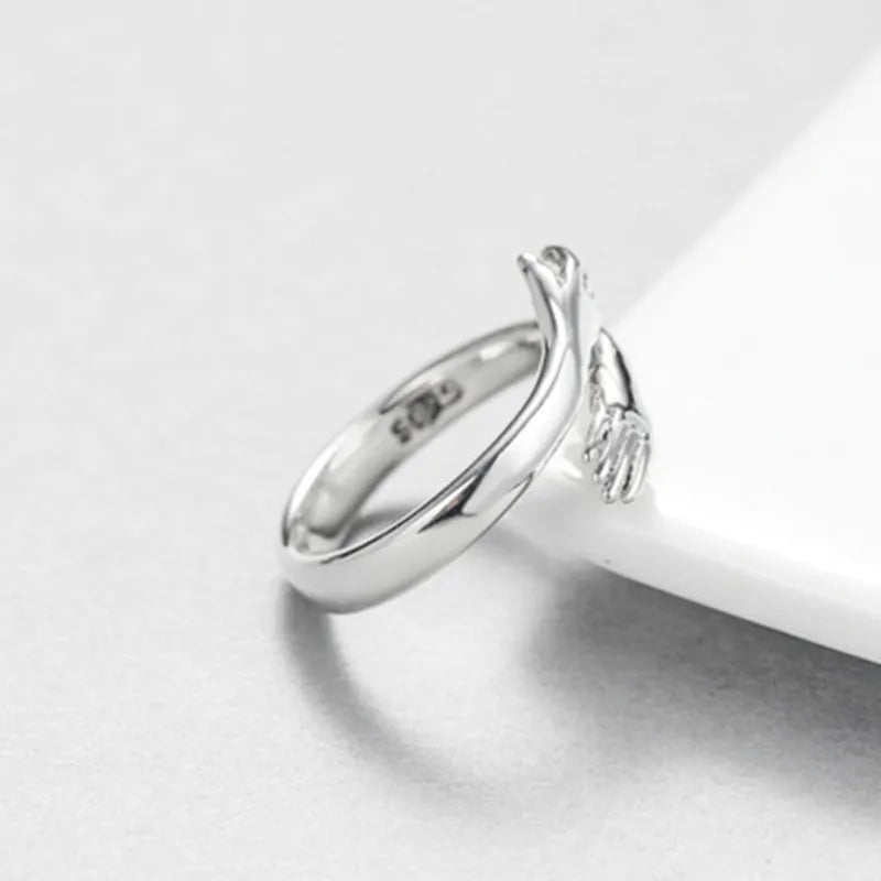 Loving Arm Steel Ring