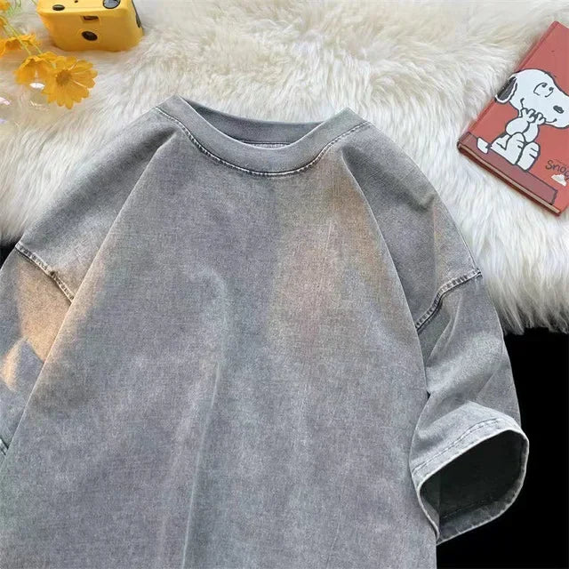 Vintage Acid Washed Oversized Y2K T-Shirt