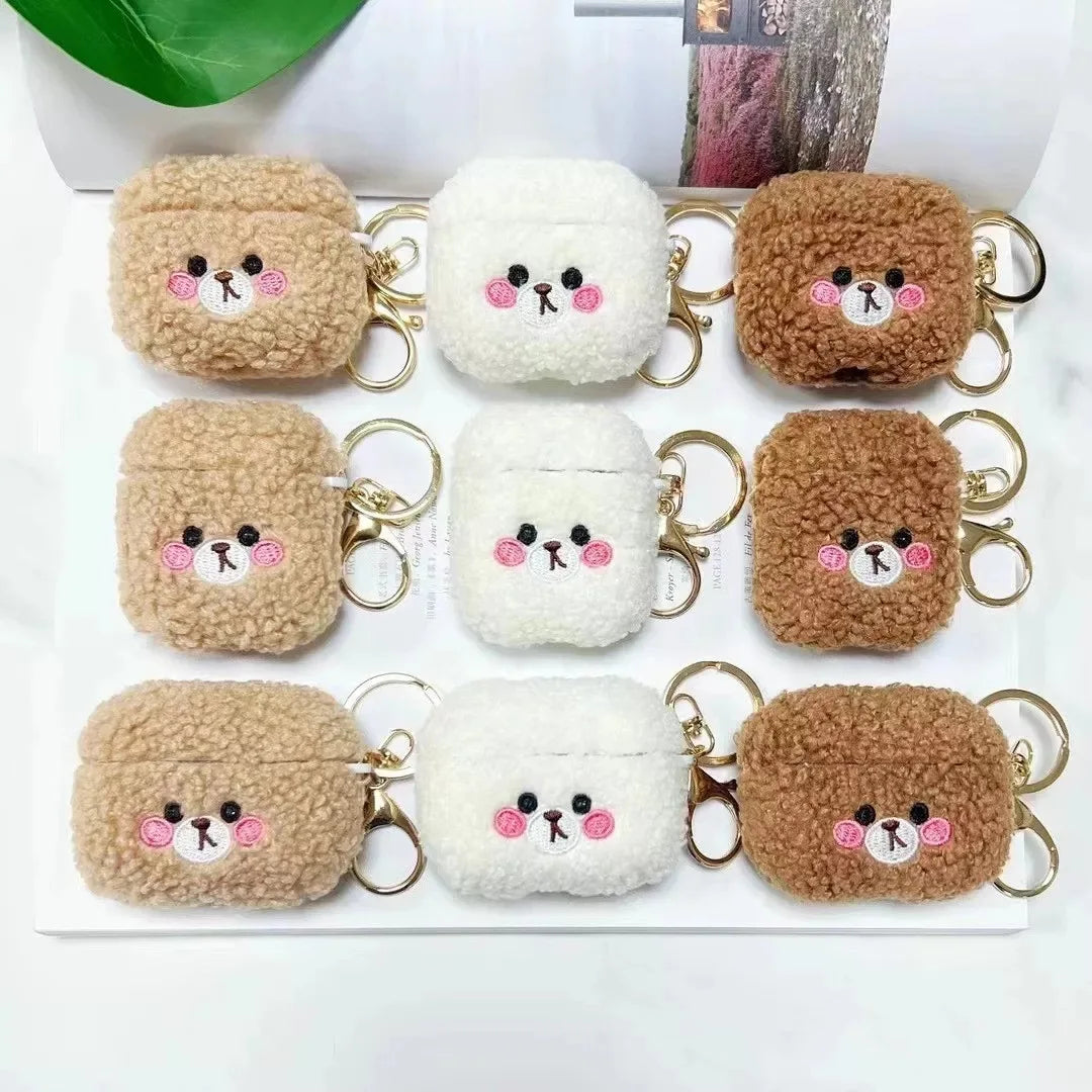 Cute Teddy Bear Airpods Cases