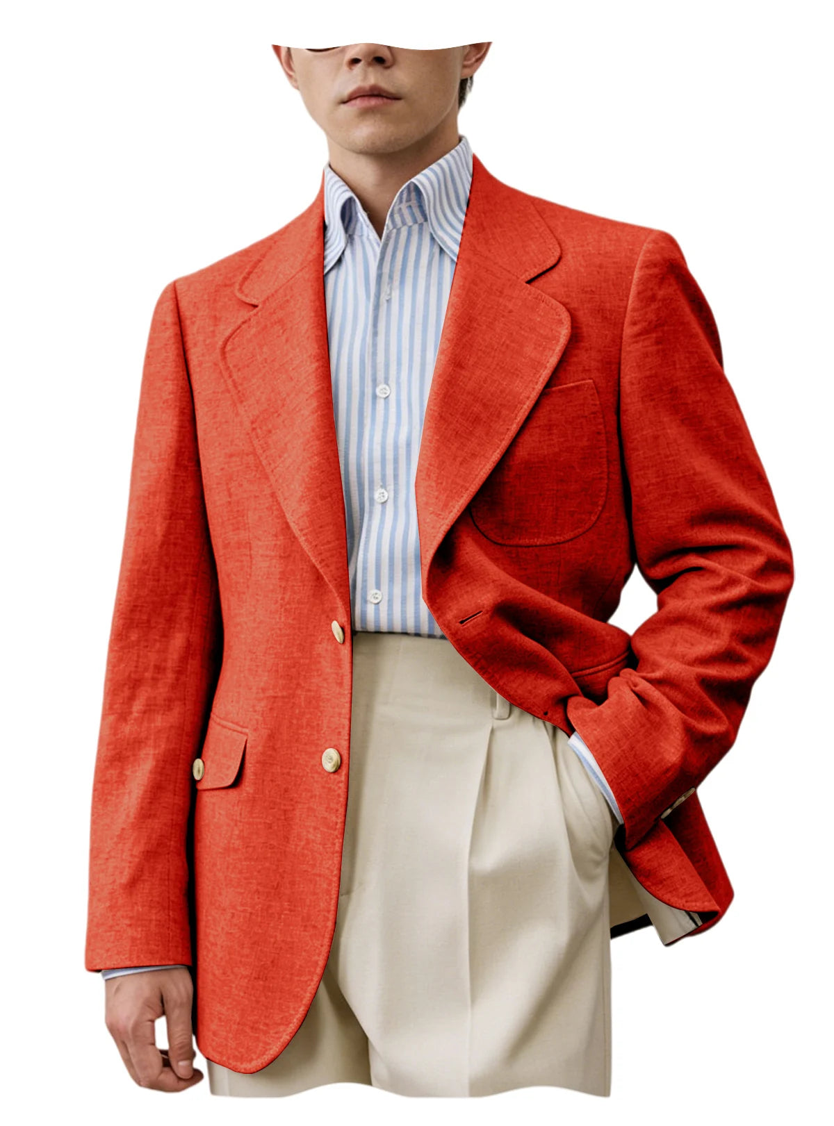 Men's Linen Casual Blazer