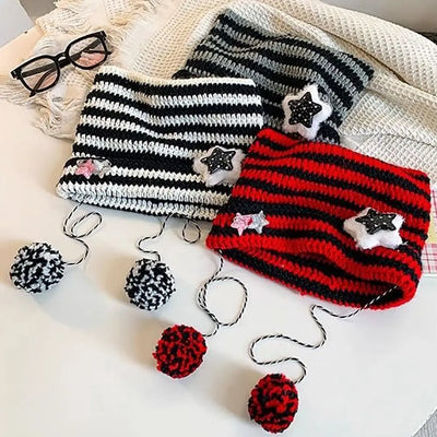 Kawaii Knitted Cat Ear Beanie Hat