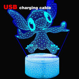 Led Cute Touch Lamp Anime Stitch