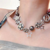Delicate Retro Star Pendant Necklace