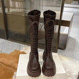 Lolita Zipper Thick Sole Zipper Boots