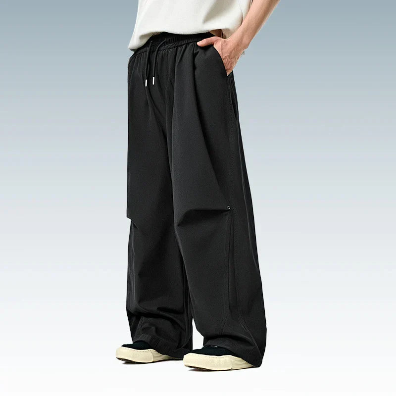 Comfy Baggy Solid Color Parachute Pants