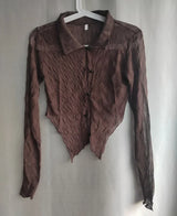 Y2K Sexy Hollow Irregular Blouse