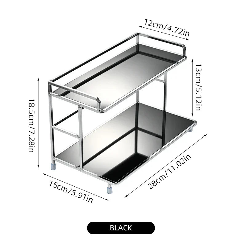 Double-Layer Acrylic Vanity Organizer