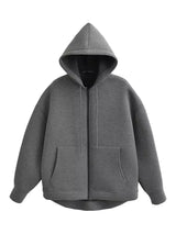 Solid Color Zip-up Hoodie