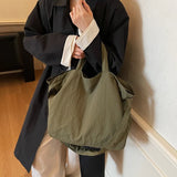 Bolso de hombro de nailon estilo "Lazy"