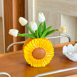Vintage Cute Fresh Sunflower Shaped Vase
