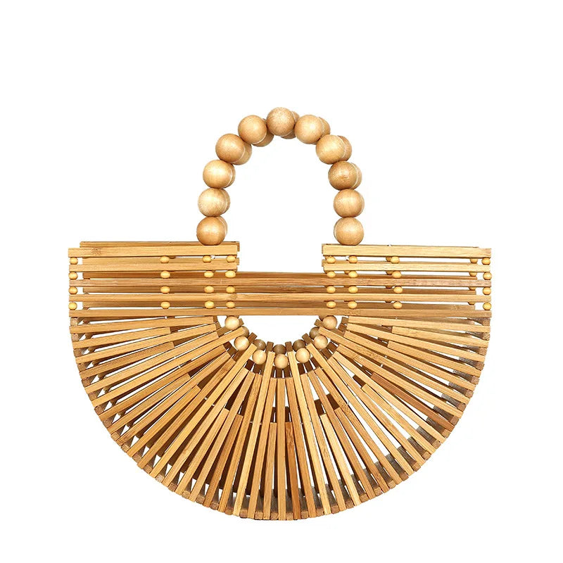 Bamboo Fan-shaped Handbag