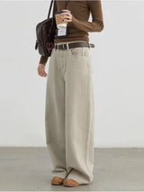 Corporate Girl High Waist Khaki Pants