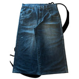 Virgin Mary Embroidered Wide Jeans