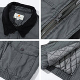 Corduroy Padded Windbreaker Jacket