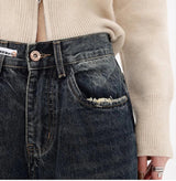 Acubi High Waisted Wide Leg Women's Jeans