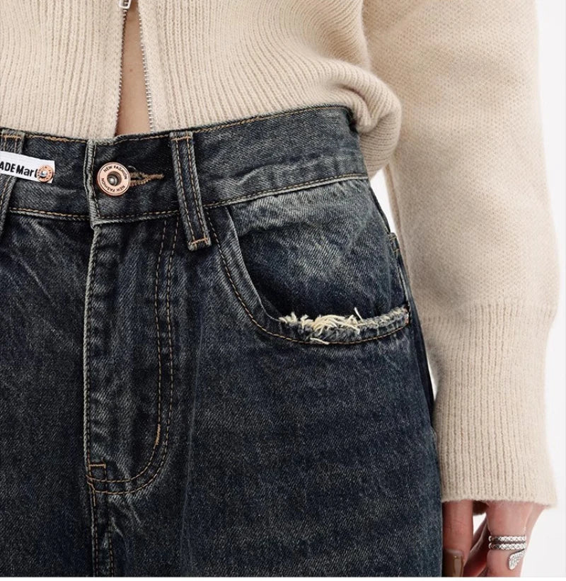 Acubi High Waisted Wide Leg Women's Jeans