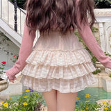 Coquette Core Ruffle Mini Skirt