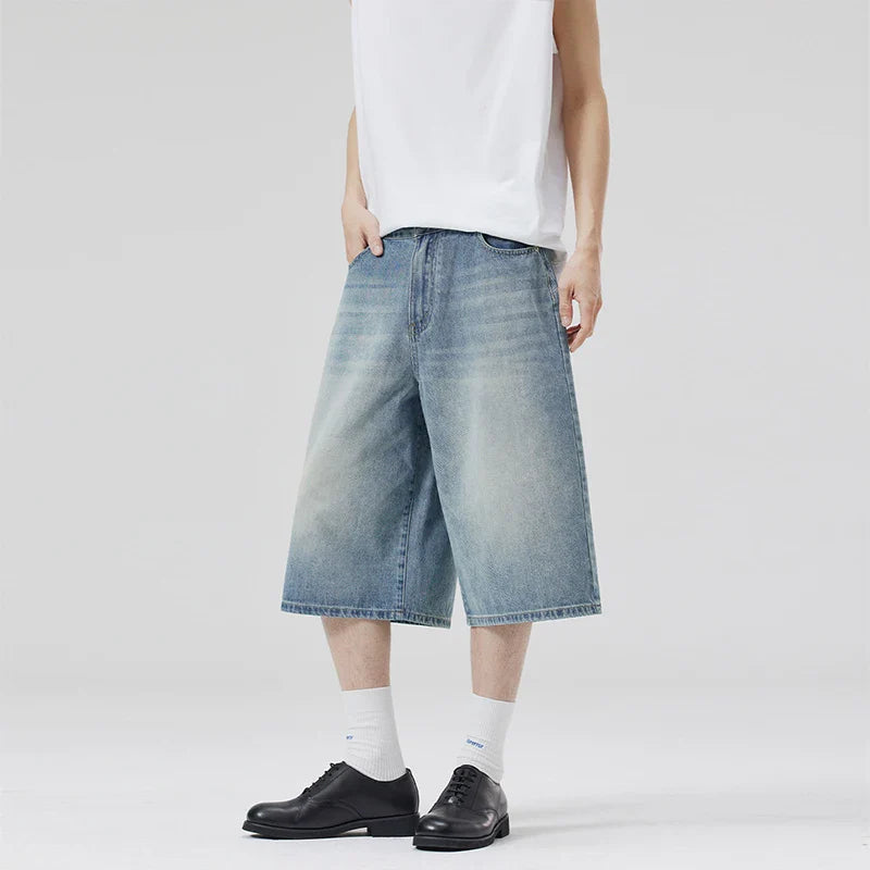 Casual Vintage Loose Denim Short
