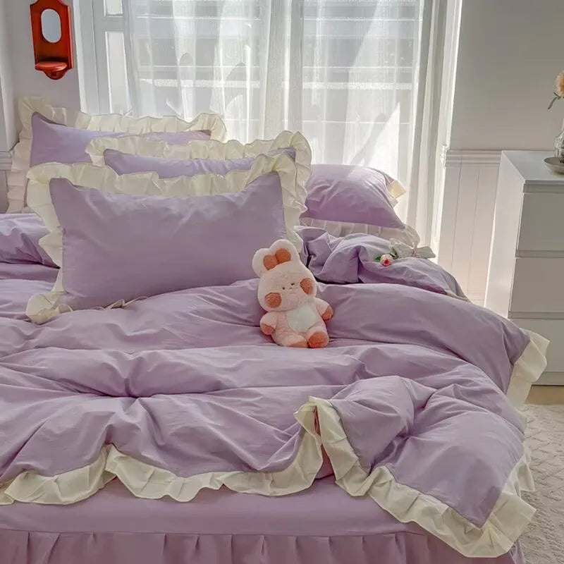 Ruffle Lace Princess Style Bedding Sets