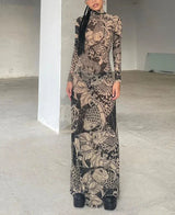 Baddie Tattoo Maxi Dress